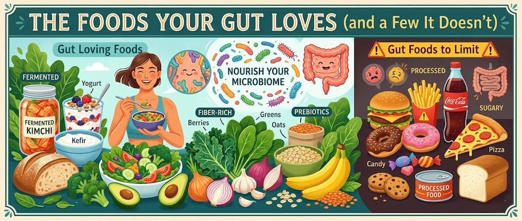 The Foods Your Gut Loves (and a Few It Doesn't)
Improve Gut Health Naturally