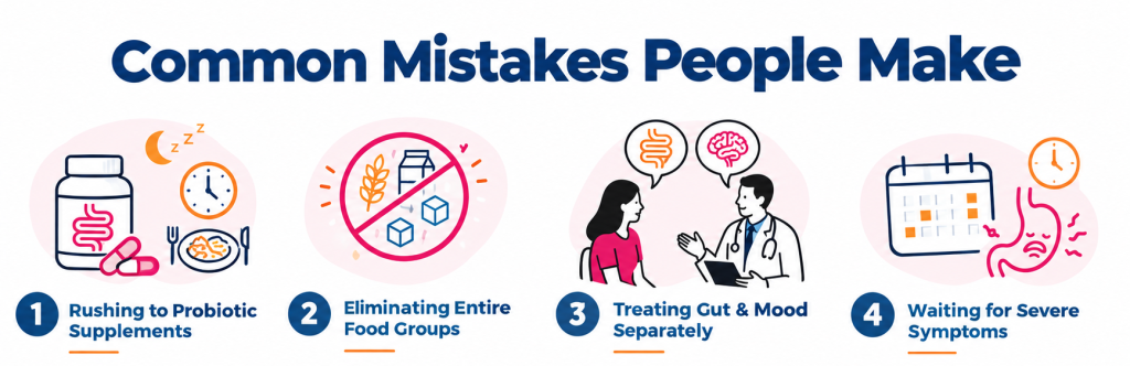 Common Mistakes People Make, gut brain connection
